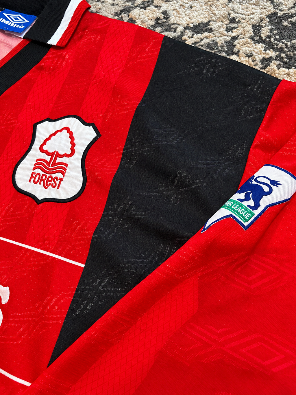 1994 Nottingham Forest Home Long Sleeve (XL) Match Issue