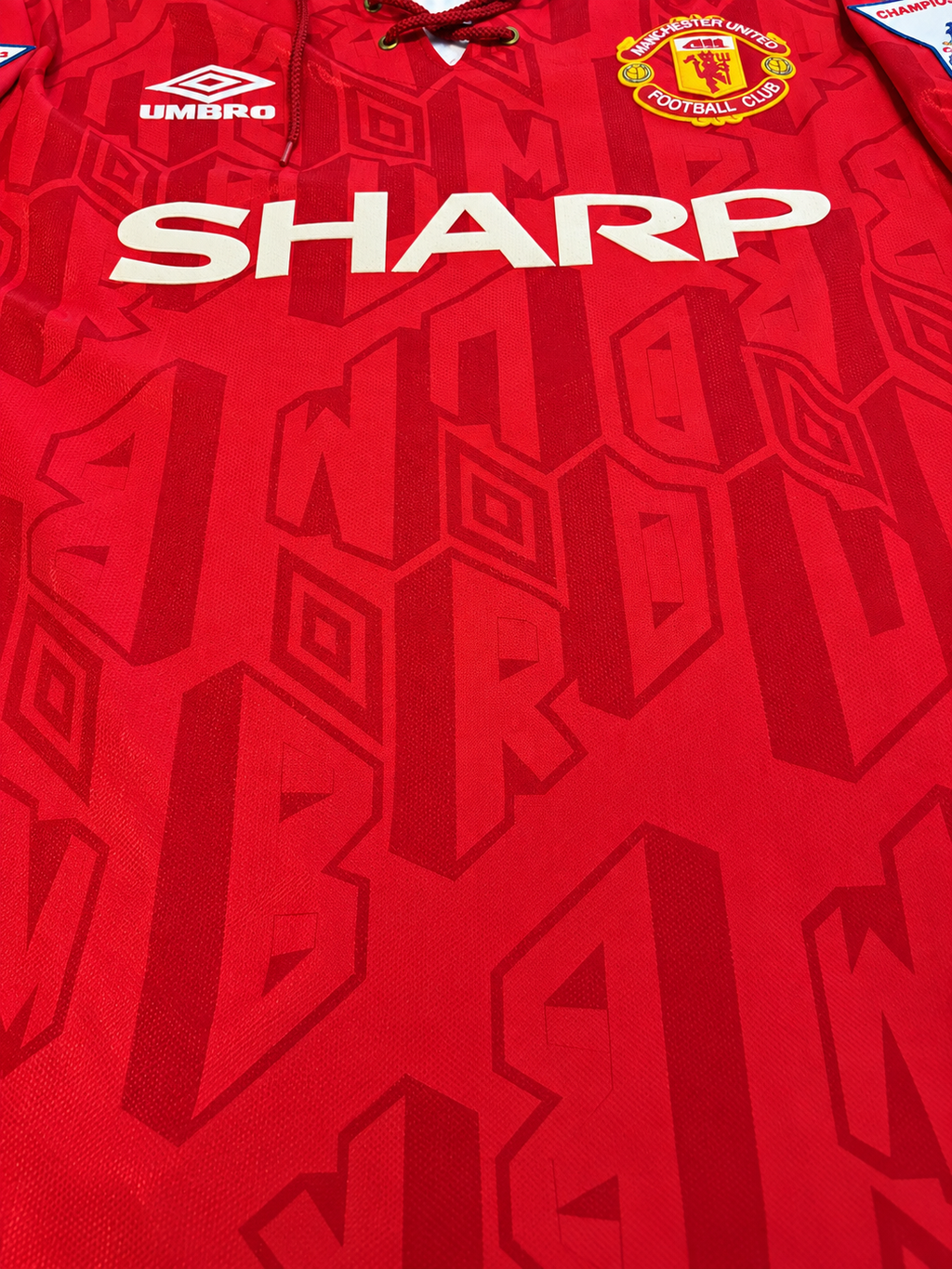 1992 Manchester United Home Long Sleeve (XL)